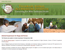 Tablet Screenshot of animalacupressure.com